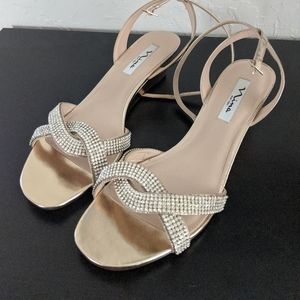 Nina Florina Wedge Sandal gold size 11